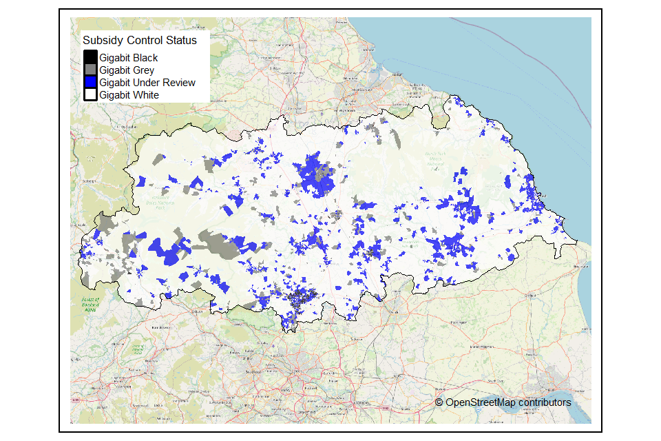 Northern North Yorkshire PR 3B Outcome Postcode Map