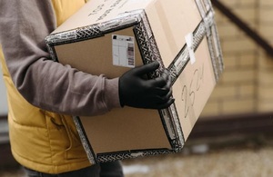 Man carrying parcel