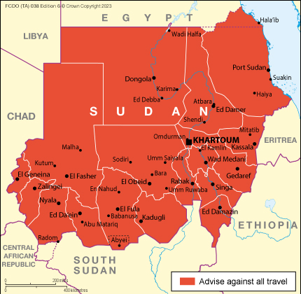 travel advisory for sudan