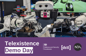 Image of Telexistence robot manipulating a bag of sand