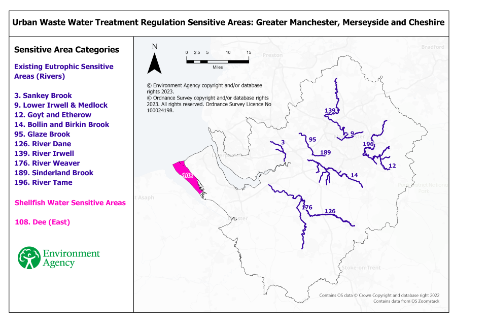 Sensitive Areas Greater Manchester  Merseyside And Cheshire 