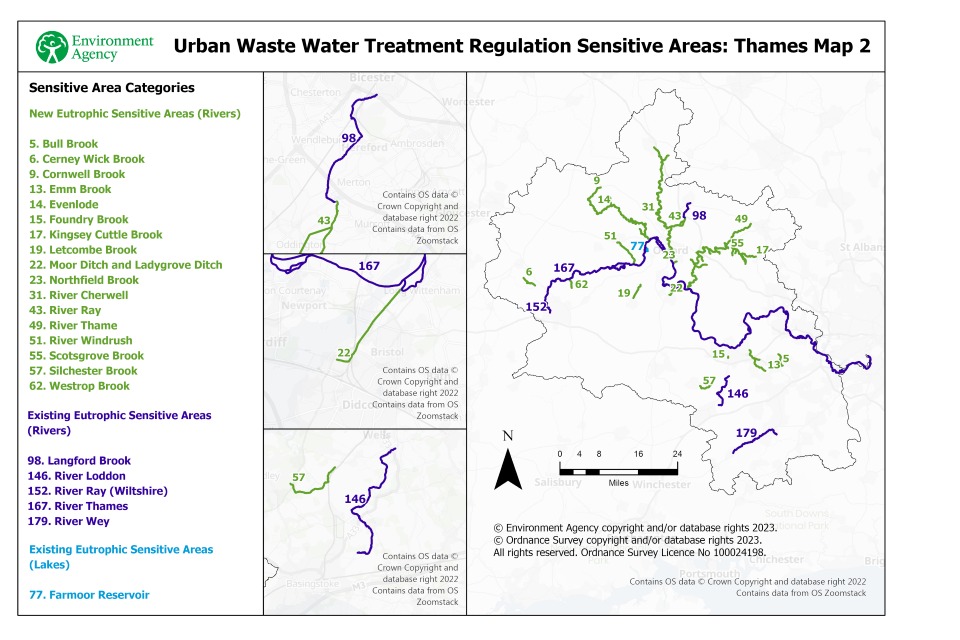 Sensitive Areas Thames map 2