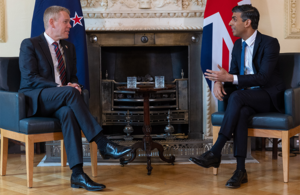 Prime Minister Rishi Sunak and the Prime Minister of New Zealand, Chris Hipkins