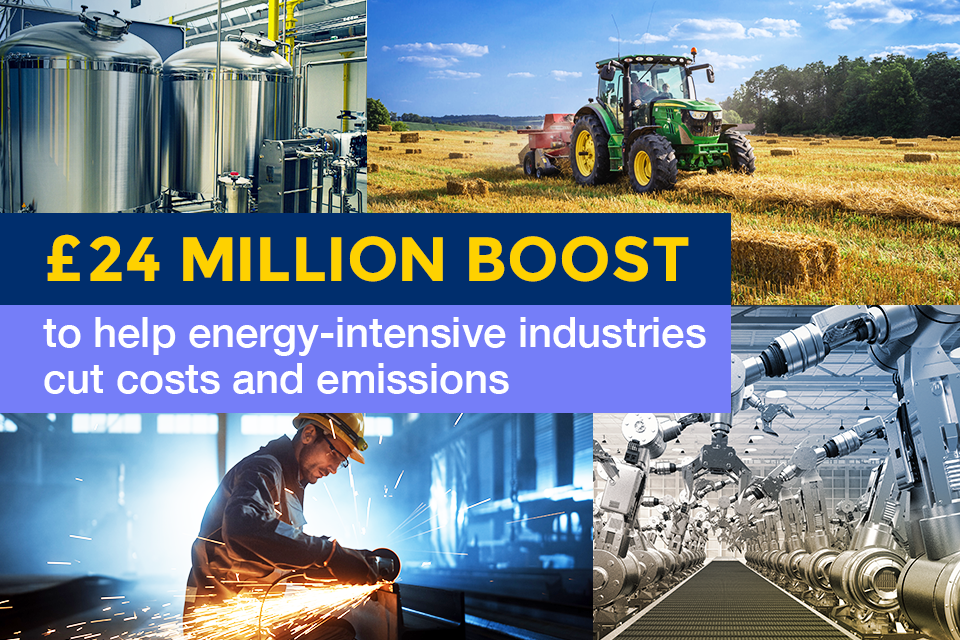 Factories receive government support to grow the economy, cut emissions and reduce energy costs