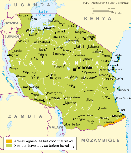 cdc travel recommendations for tanzania