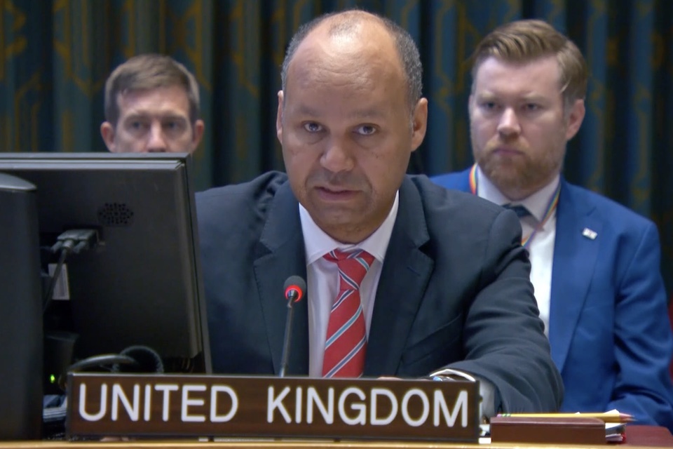 Ambassador James Kariuki at the UN Security Council