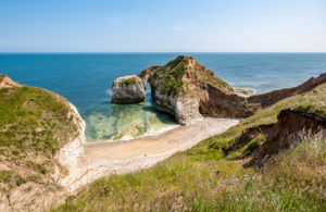 Coastal path with views across the cliffs and out to sea