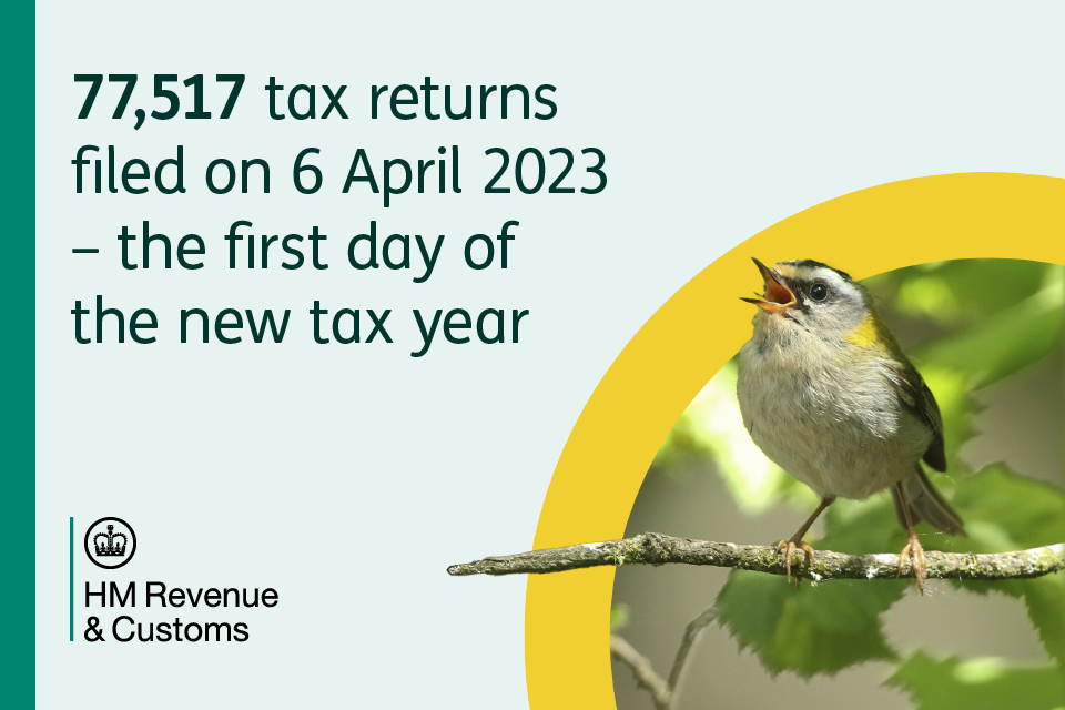 Self Assessment customers who file early doubles in 5 years