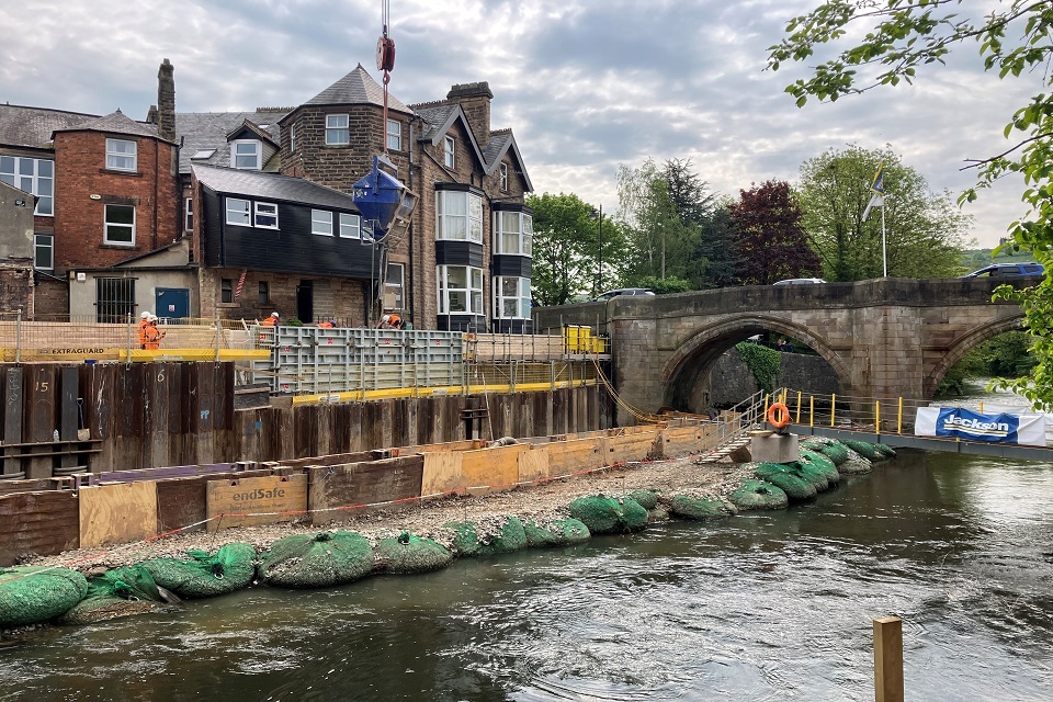 Matlock flood defence completed and flood protection reinstated