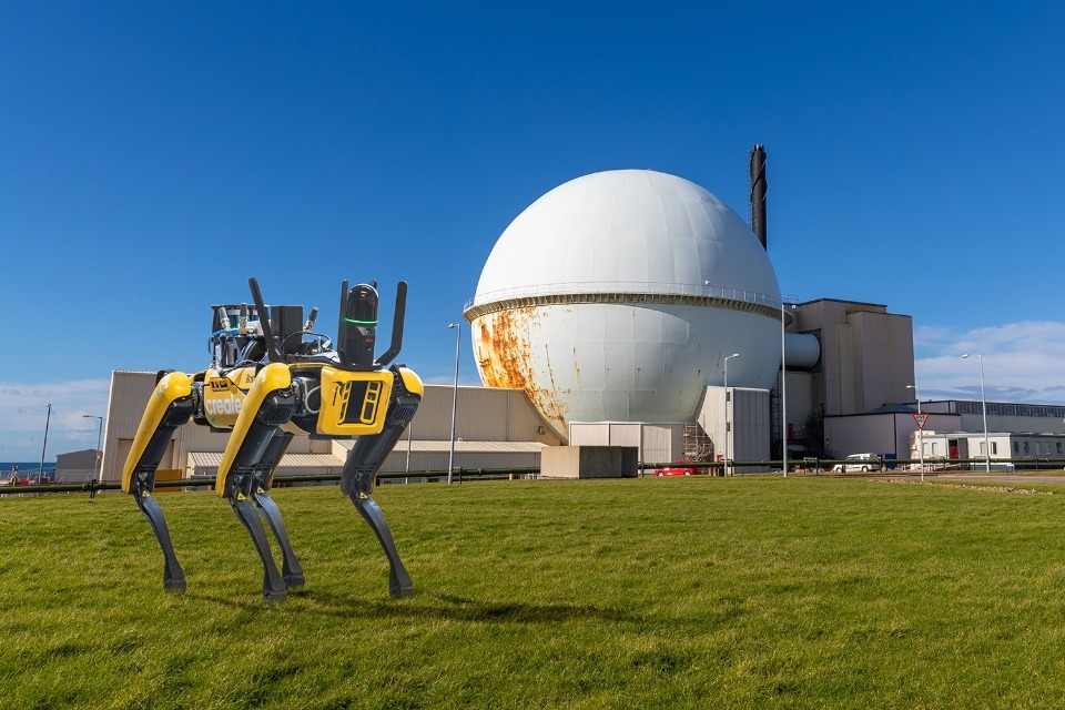 Robotic 'dogs' arrive on site