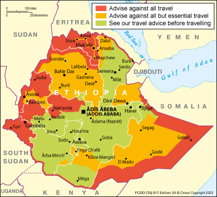 foreign travel advice ethiopia