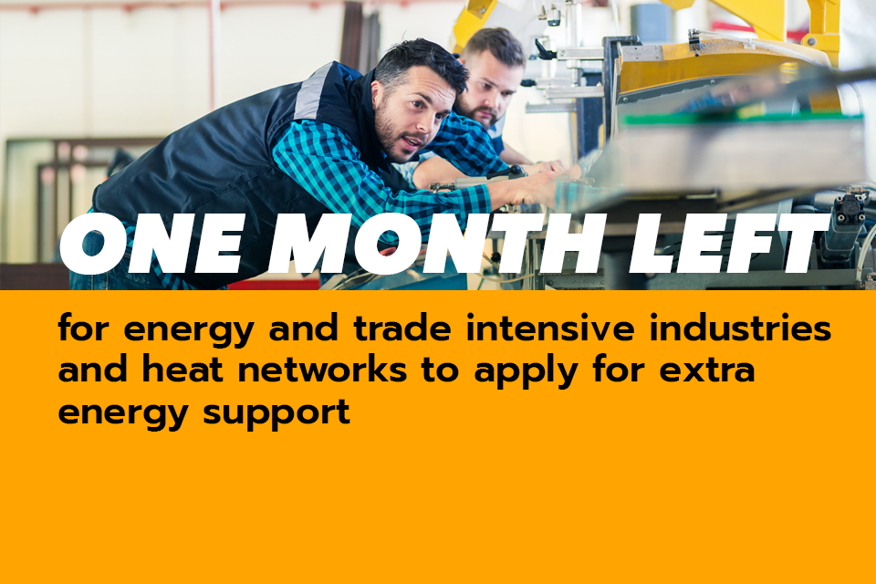 High energy use businesses urged to claim extra discount on energy bills