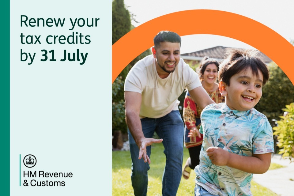 One month left to renew for more than 300,000 tax credits customers