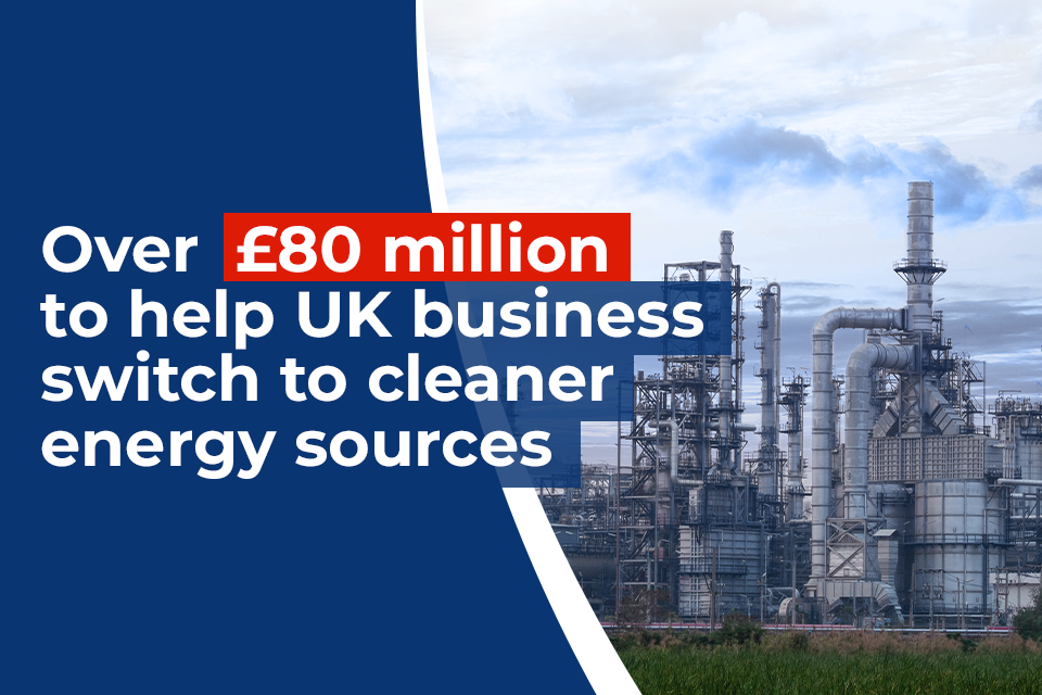£80 million boost to help UK businesses tackle carbon emissions
