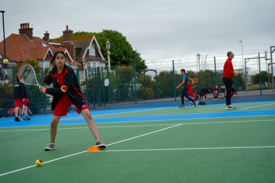 Culture Secretary Lucy Frazer marks refurbishment of 1,000 public tennis courts ahead of Wimbledon Championships