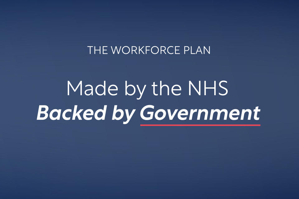 The Workforce Plan. Made by the NHS. Backed by Government 