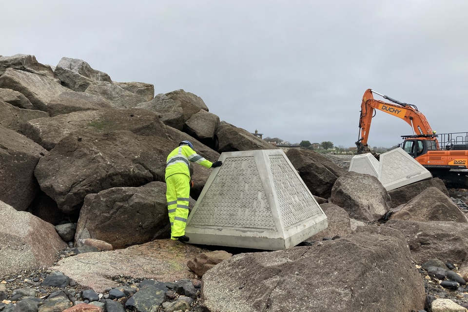 Quirky coastal defence that doubles as habitat shortlisted for award