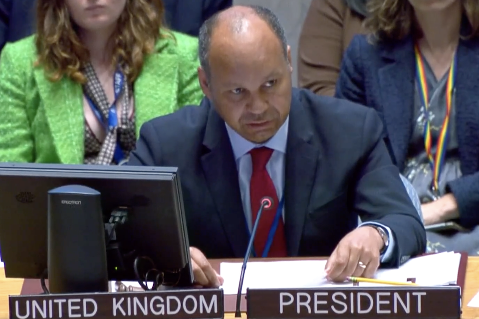Ambassador James Kariuki at UN Security Council 