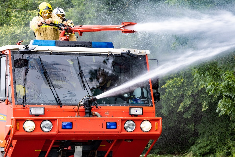 RAF to provide specialist firefighting vehicles and training to Ukraine's firefighters ahead of 500 days of war