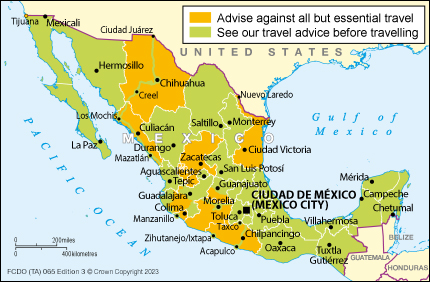 travel to mexico uk gov
