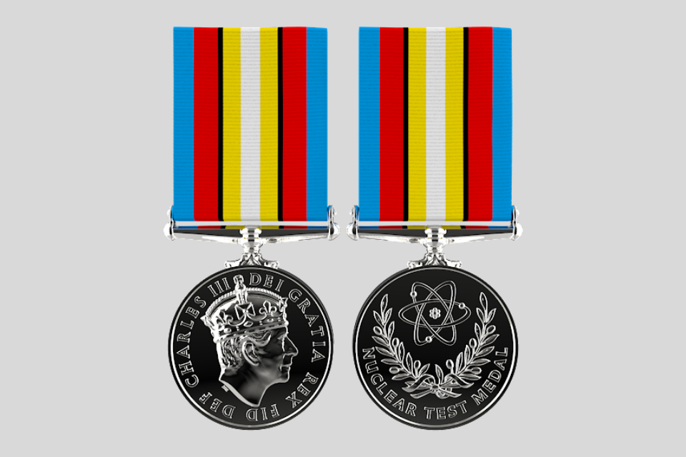 New medal design unveiled to honour veterans of Britain’s nuclear tests