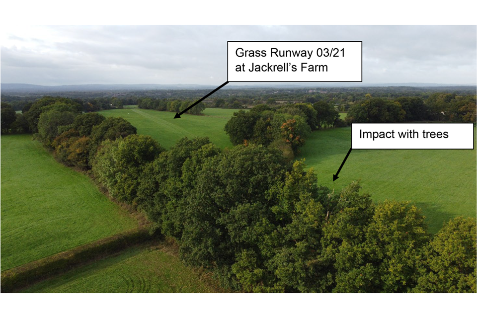 AAIB Report: Jodel DR1050 M1 (G BAEE), Struck trees on go around, 6 October 2022
