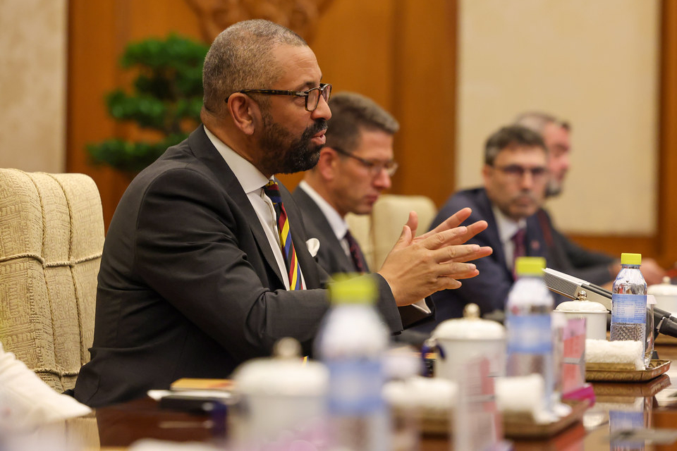 Foreign Secretary’s meetings with China’s Foreign Minister and Vice President, August 2023
