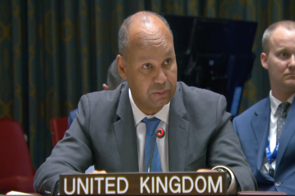 Ambassador James Kariuki at the UN Security Council.