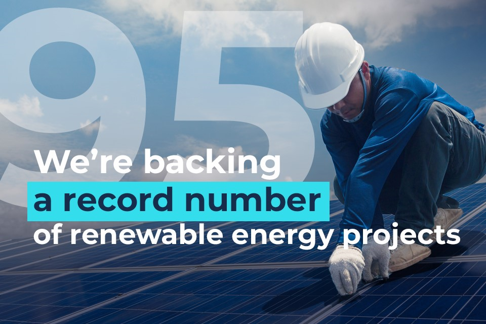 Record number of renewables projects awarded government funding