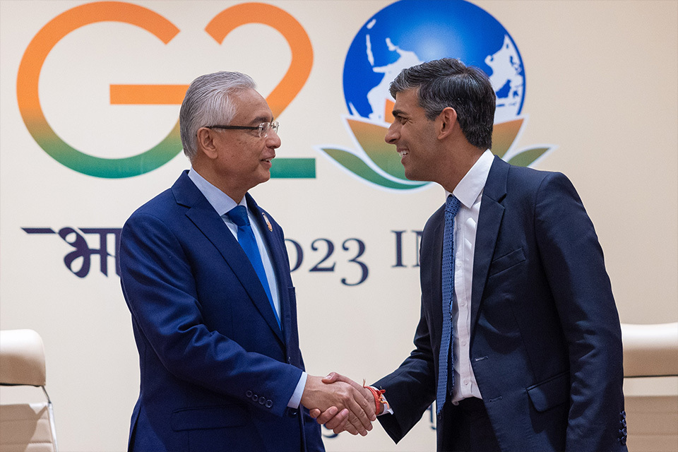 PM meeting with Prime Minister Jugnauth of Mauritius: 9 September 2023