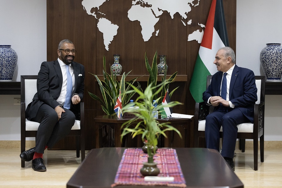 Foreign Secretary meets Palestinian Prime Minister Mohammad Shtayyeh, September 2023