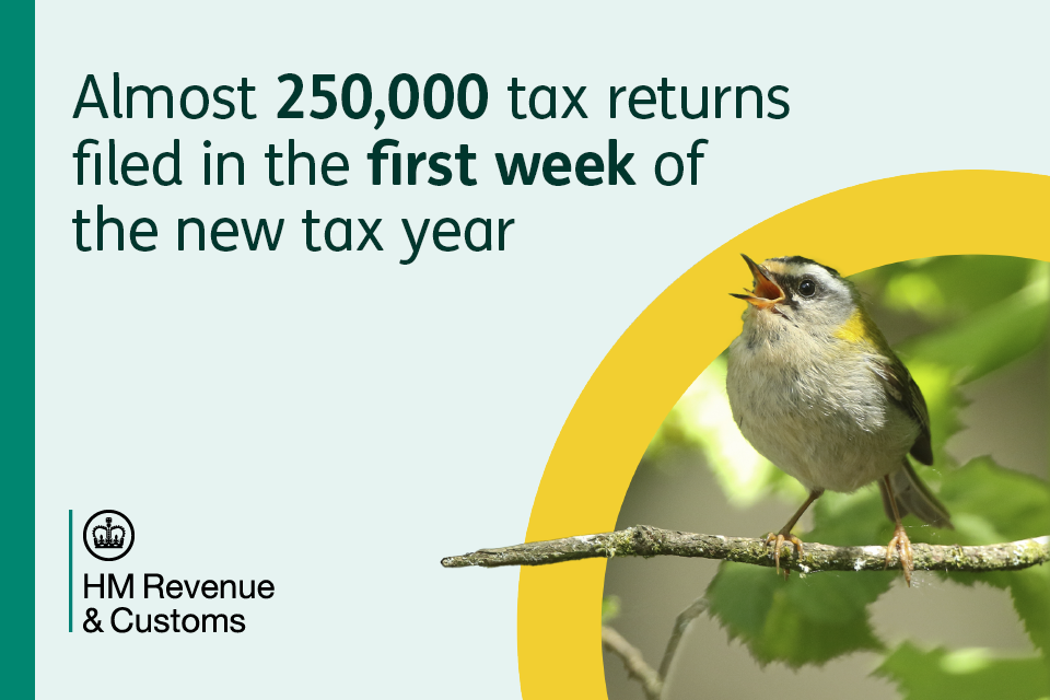 Almost 250,000 early birds file Self Assessment in first week