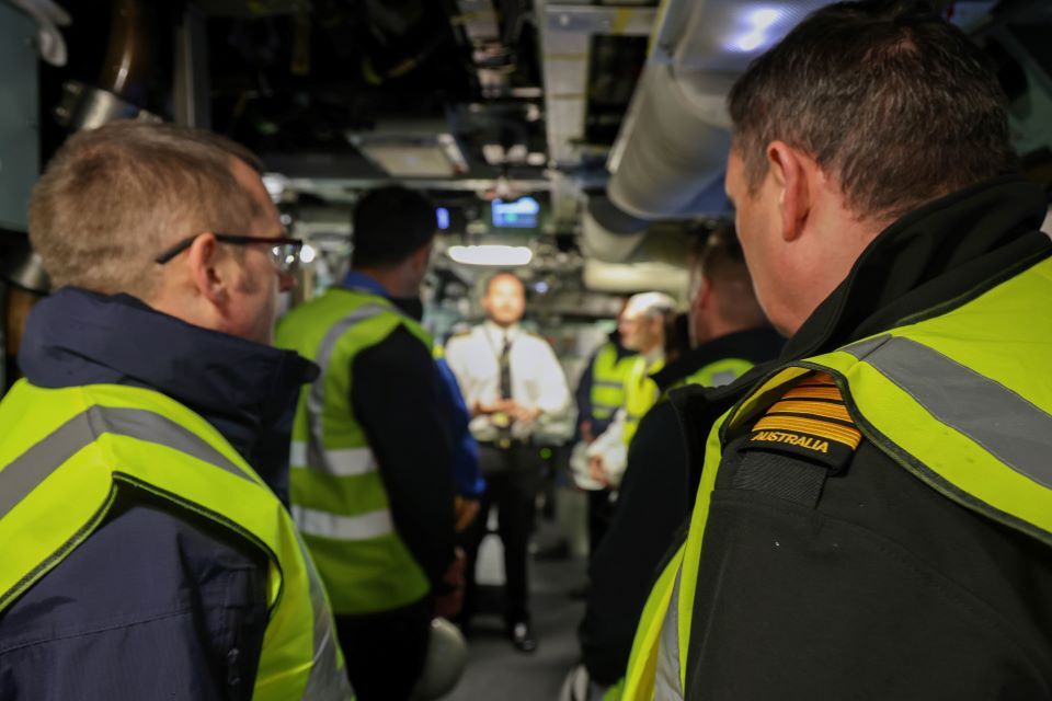 AUKUS personnel collaborate on UK submarines for future security