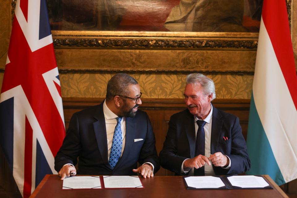 Foreign Secretary James Cleverly and Minister of Foreign Affairs Jean Asselborn