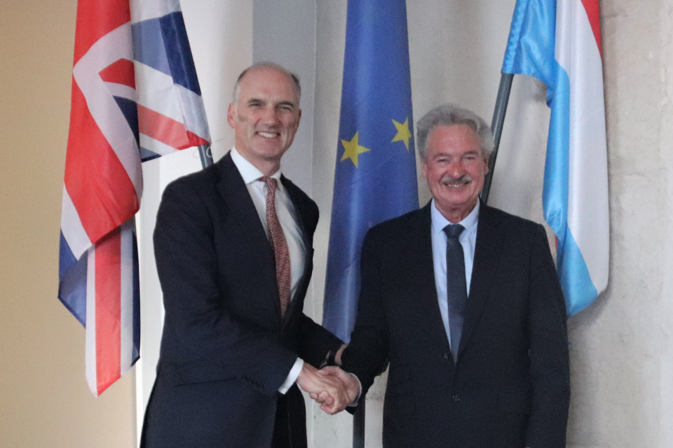Minister for Europe Leo Docherty and Minister of Foreign Affairs Jean Asselborn