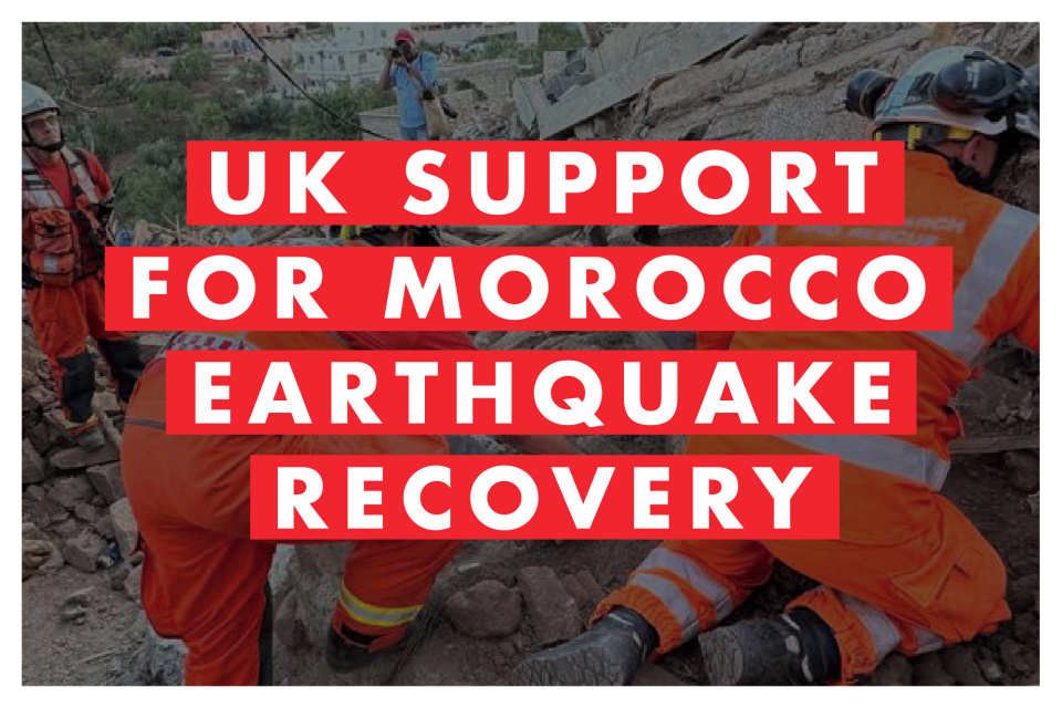 UK announces new support to Morocco following earthquake