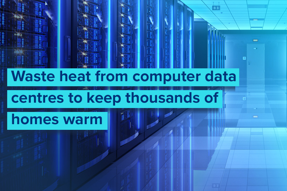 Thousands of homes to be kept warm by waste heat from computer data centres in UK first