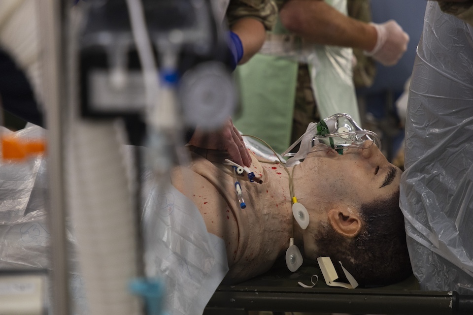 World leading surgical mannequin used to train military surgeons on immersive exercise for first time