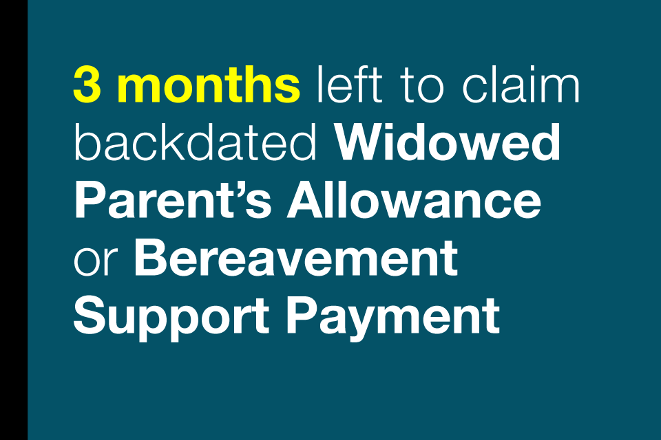 Reminder for bereaved parents to check eligibility for financial support