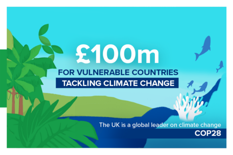 £100m for vulnerable countries tackling climate change.
