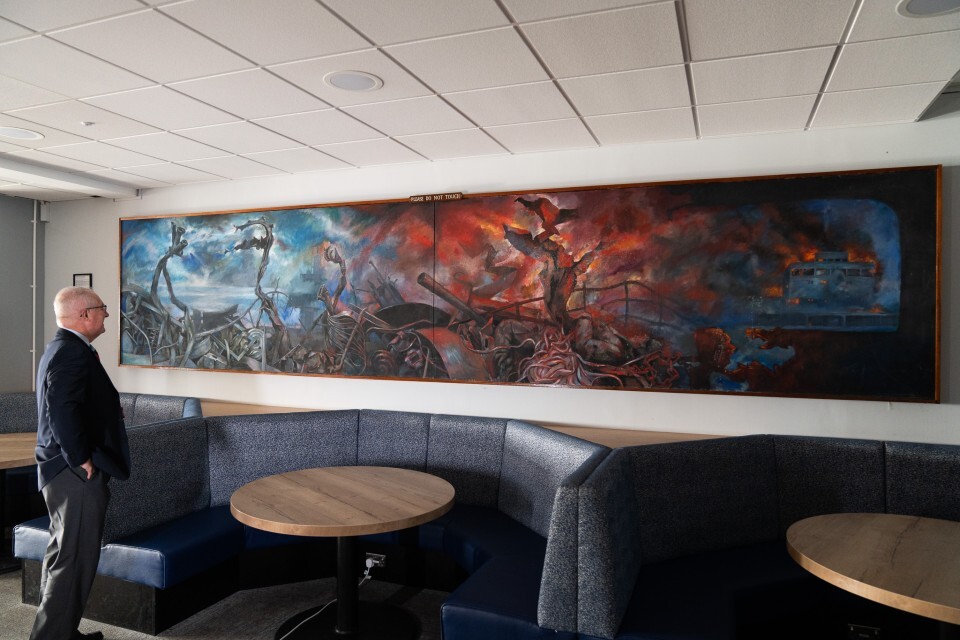 The Defence Infrastructure Organisation launches search to find the artist of mysterious Falklands painting