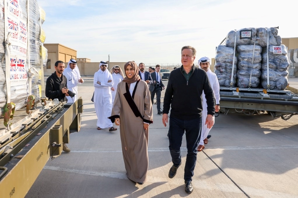 UK announces new aid support for Gaza on Foreign Secretary visit to Middle East