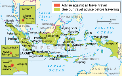dfat travel advice indonesia