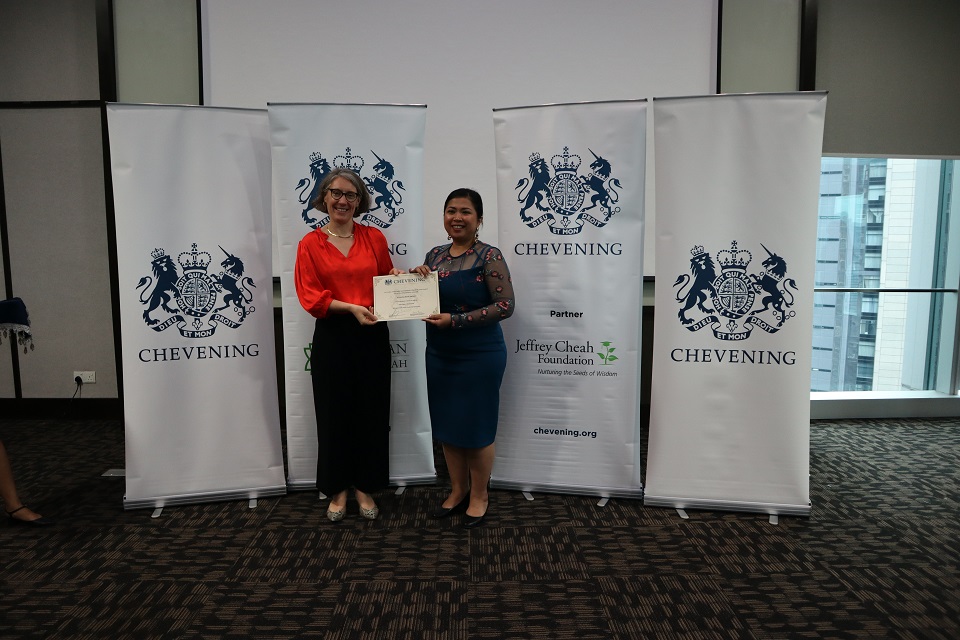 British High Commissioner to Malaysia, Her Excellency Ailsa Terry CMG with Scholar Viviantie Sarjuni