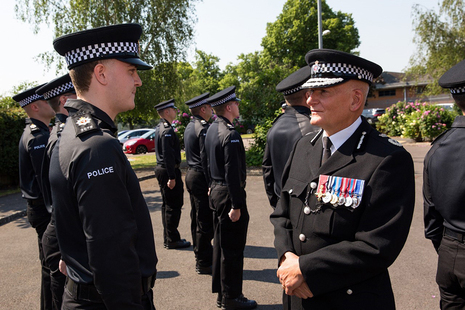 Chief Constable Simon Chesterman meeting AFOs.