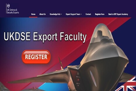 A picture of a jet with the text 'UKDSE Export Faculty'.