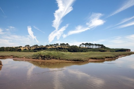 Photograph of the mouth of the River Otter, Clinton Devon Estates