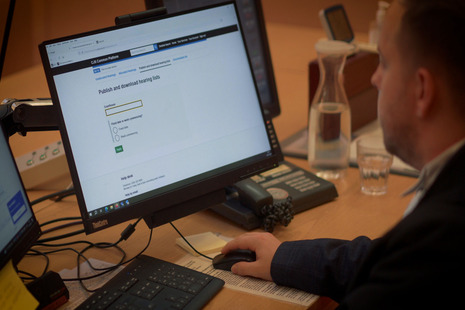 A court user accessing Common Platform
