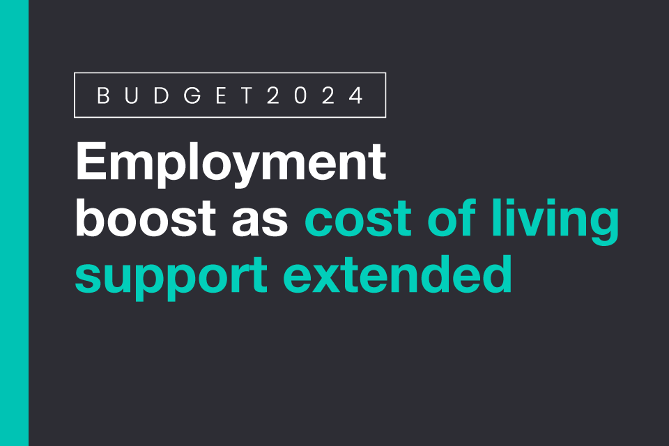 Employment boost of 200,000 as cost of living support extended
