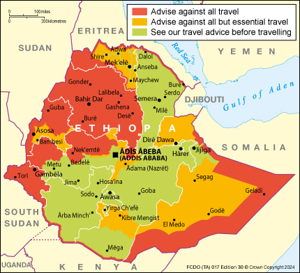 ethiopia foreign office travel advice